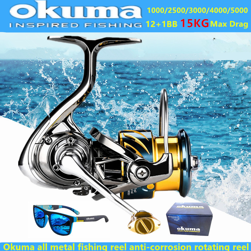 Daiwa Reel Bg - Carrete de Pesca Okuma Totalmente Metálico,