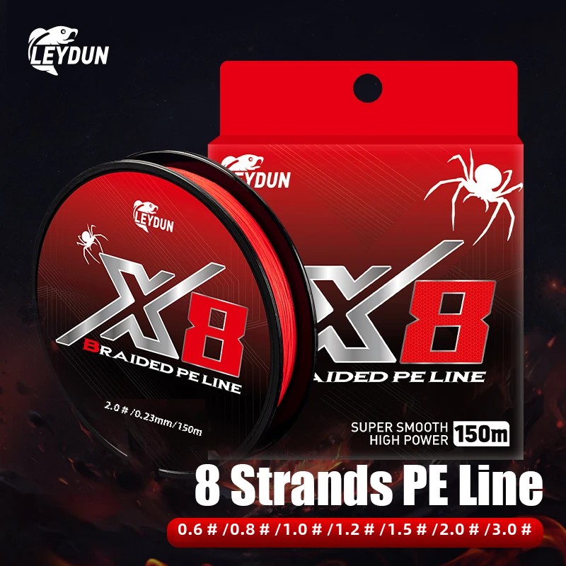 LEYDUN-sedal de pesca rojos qu - Ice Fishing Line reseña y precio